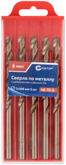 Сверло 7х109 по металлу Сutop profi с кобальтом 5%