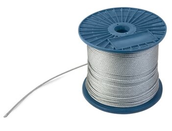 Трос стальной DIN3055 10мм оцинк. (100м)