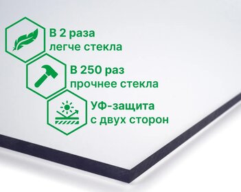 Монолитный поликарбонат Novattro, 4 мм, 3050 х 2050 мм, бронза