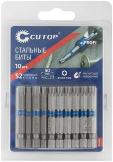 Бита TORX Т40 х 50 стальная Сutop profi