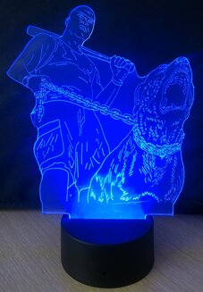 3D-Светильник Бойцовская собака