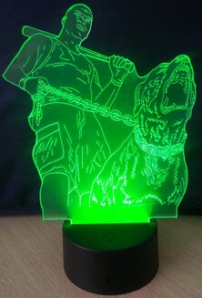 3D-Светильник Бойцовская собака