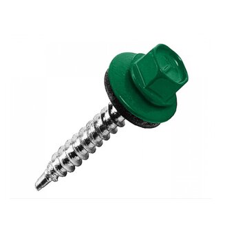 Саморез кровельный 4,8х19 RAL6005 зеленый мох, по дереву