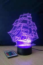 3D-Светильник Корабль