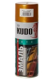 Эмаль универсальная металлик золото, 520 мл KUDO